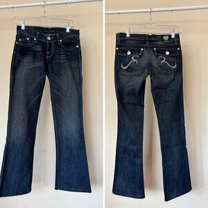 Rock & Republic Women Straight Leg Denim Mid Rise Jean Size 25